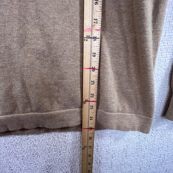 J. Crew Tan Cotton Crewneck Long Sleeve Sweater Men's Size L - Picture 5 of 16